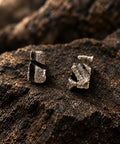 MASTEN sculptural Silver 950 earrings, handmade in Amsterdam by Tulipa