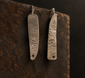 SARQUES asymmetric Silver 950 earrings, handmade in Amsterdam by Tulipa